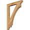 Ekena Millwork Imperial Slat Rough Sawn Bracket, Western Red Cedar, 4"W x 34"D x 46"H BKT04X34X46IMP06RWR - alternate 1
